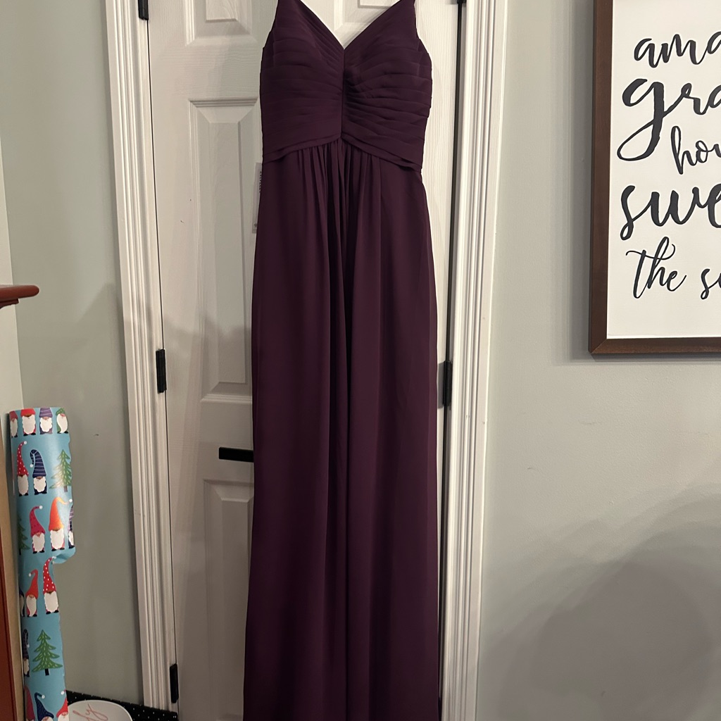 Azazie Bridesmaid Purple (Grape) Dress Size A2